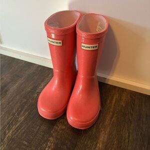 Hunter Rain Boots Pink Glitter